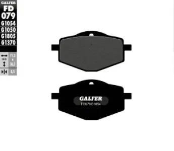 GALFER - BRAKE PAD SEMI METAL - 17213557