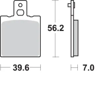 SBS - BRAKE PAD SINT REAR - 17220679