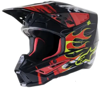 ALPINESTARS(MX) - HELMET SM5 RASH RED/G L - 01108450