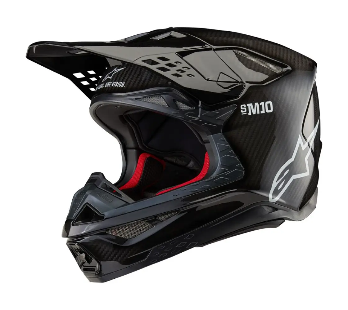 ALPINESTARS(MX) - HELMET SM10 SOLID CARB M  - 01108339