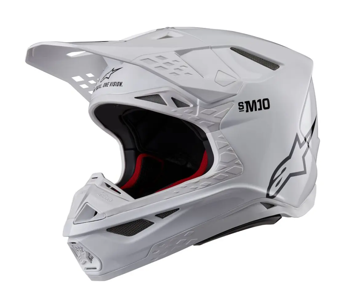 ALPINESTARS(MX) - HELMET SM10 SOLID WHT M  - 01108345