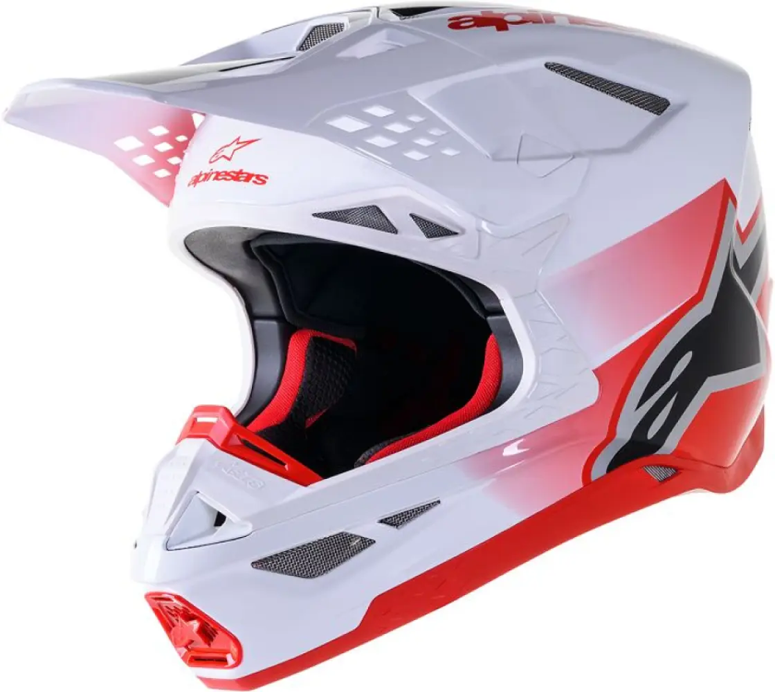 ALPINESTARS(MX) - HELMET SM10 UNIT RD/WT S - 01108369