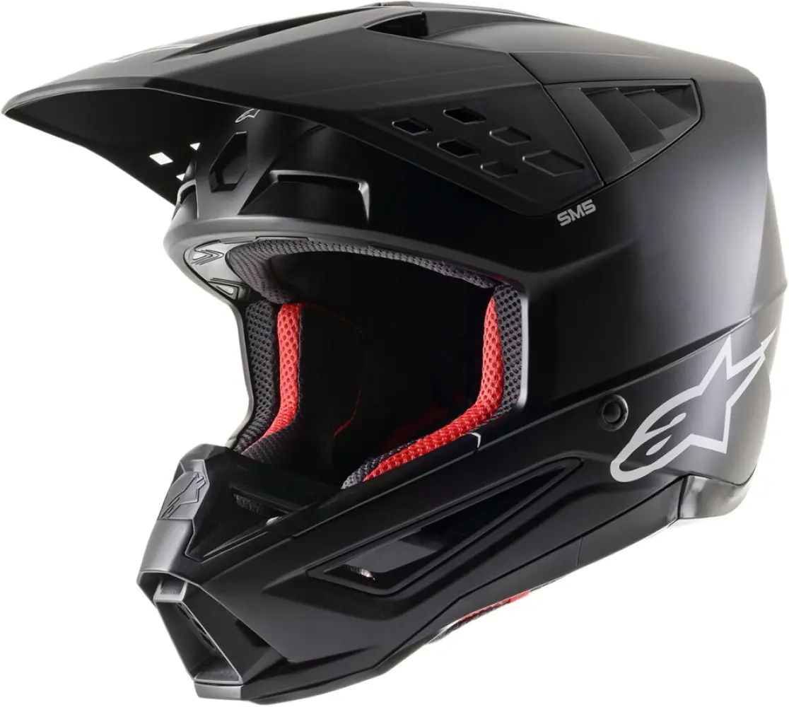 ALPINESTARS(MX) - HELMET SM5 SOLID BLACK M - 01108383