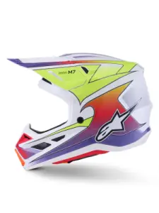 ALPINESTARS(MX) - HELMET SM7 FUSE WHT/YL/PU L - 01109090