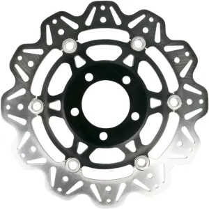 EBC - BRAKE ROTOR FLT VEE WAVE BLK F - 17101966