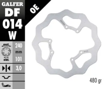 GALFER - BRAKE DISC FIXED WAVE - 17111711
