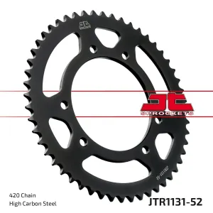 JT SPROCKETS - SPROCKET REAR 52T 420 - 12100397