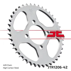 JT SPROCKETS - SPROCKET REAR 42T 428 - 12100402