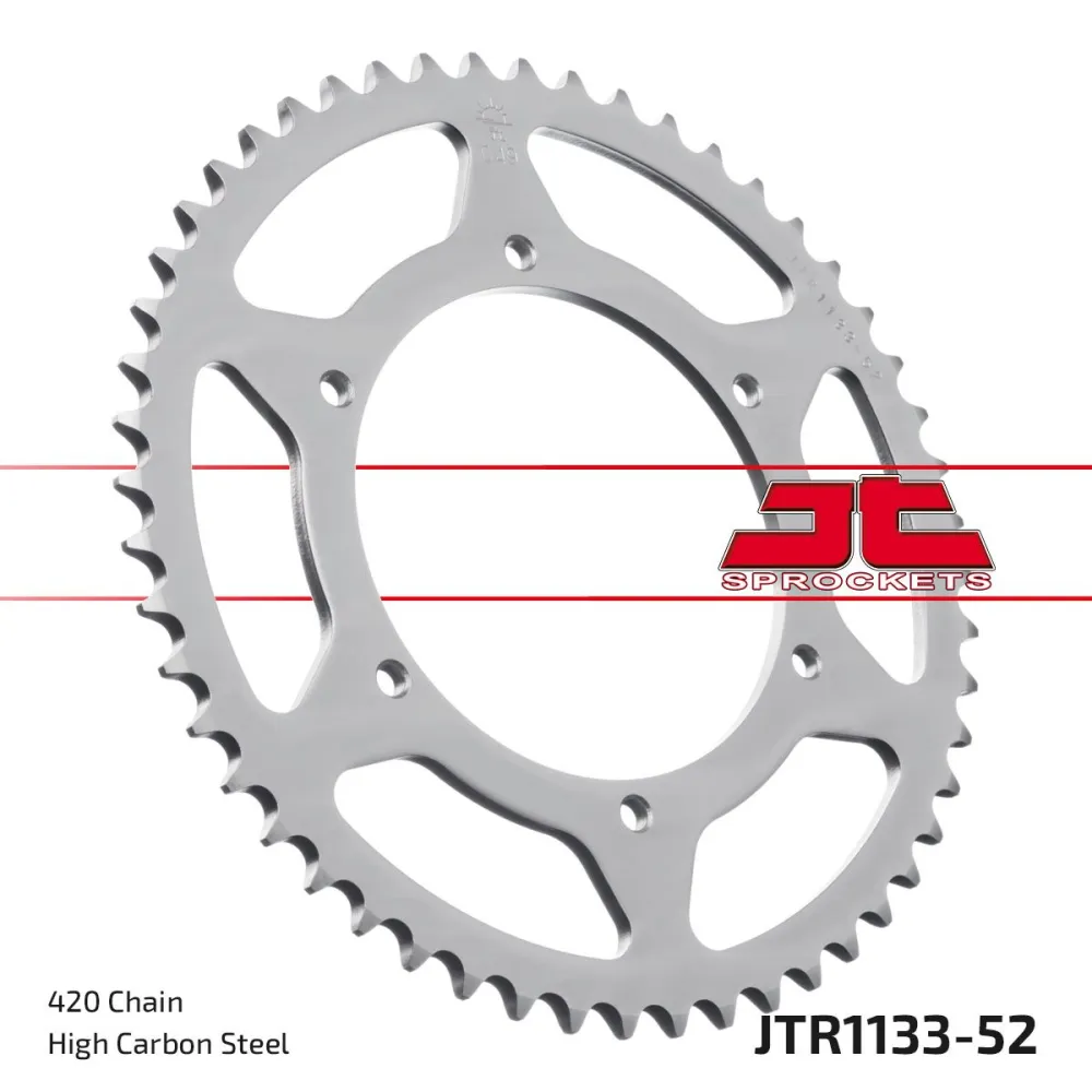 JT SPROCKETS - SPROCKET REAR 52T 420 - 12100400