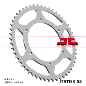 JT SPROCKETS - SPROCKET REAR 52T 420 - 12100400