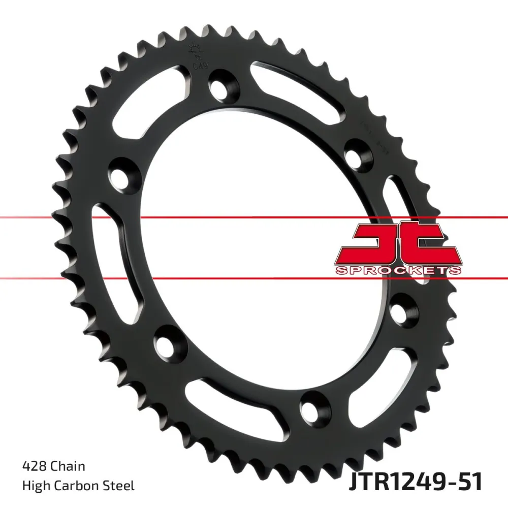 JT SPROCKETS - SPROCKET REAR 51T 428 - 12100403