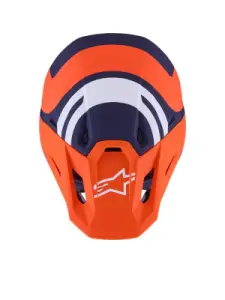 ALPINESTARS(MX) - HELMET SM7 CORE ORAN/BLUE XL - 01109085