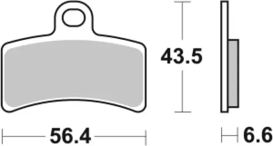 SBS - BRAKE PAD CAR/CER - 17200887
