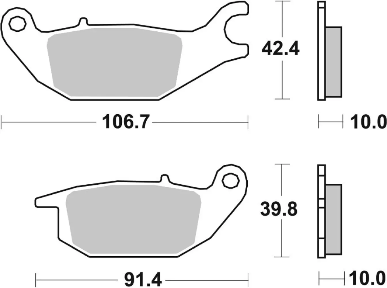 SBS - BRAKE PAD CAR/CER - 17200907