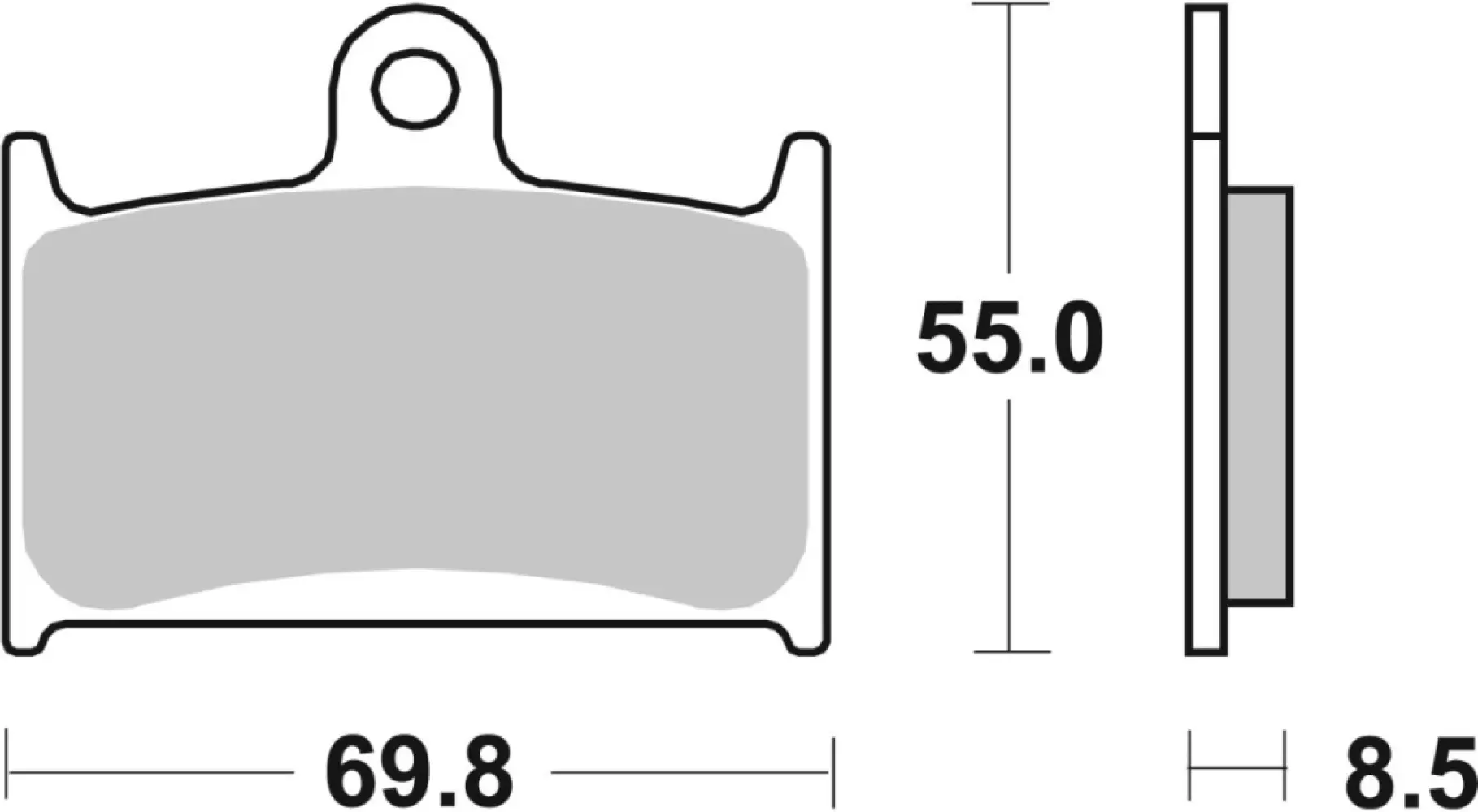 SBS - BRAKE PAD CAR/CER - 17200924