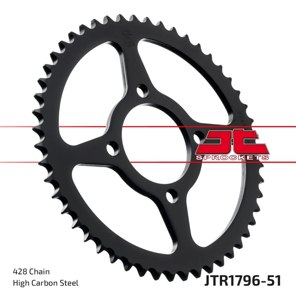 JT SPROCKETS - SPROCKET REAR 51T 428 - 12100414
