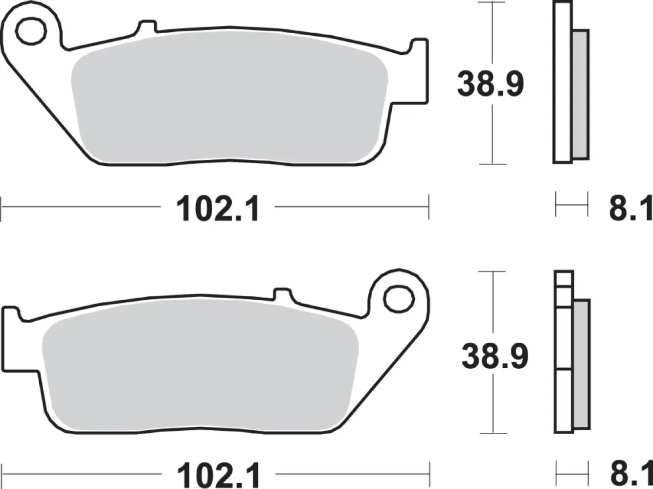 SBS - BRAKE PAD CAR/CER - 17211486