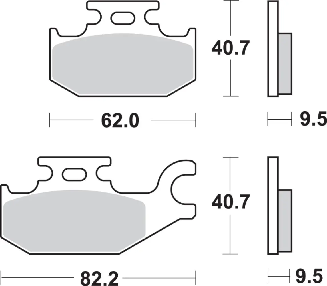 SBS - BRAKE PAD SINT/CAR OFF - 17211590
