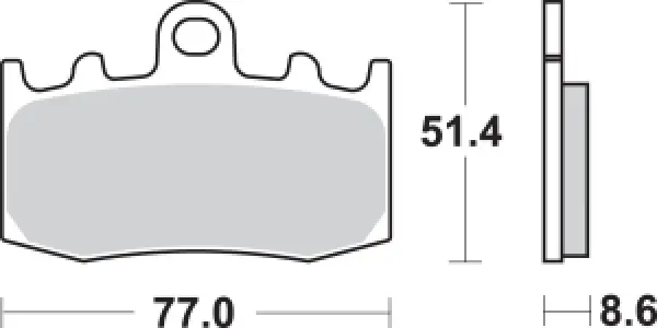 SBS - BRAKE PAD SINT FR - 17211629