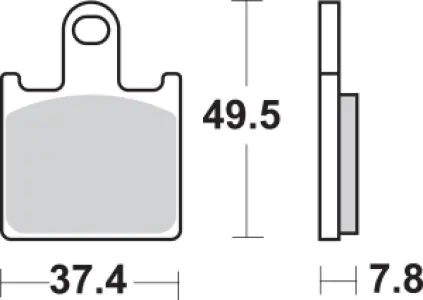 SBS - BRAKE PAD SINT FR - 17211657