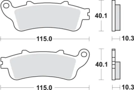 SBS - BRAKE PAD SINT REAR - 17211738