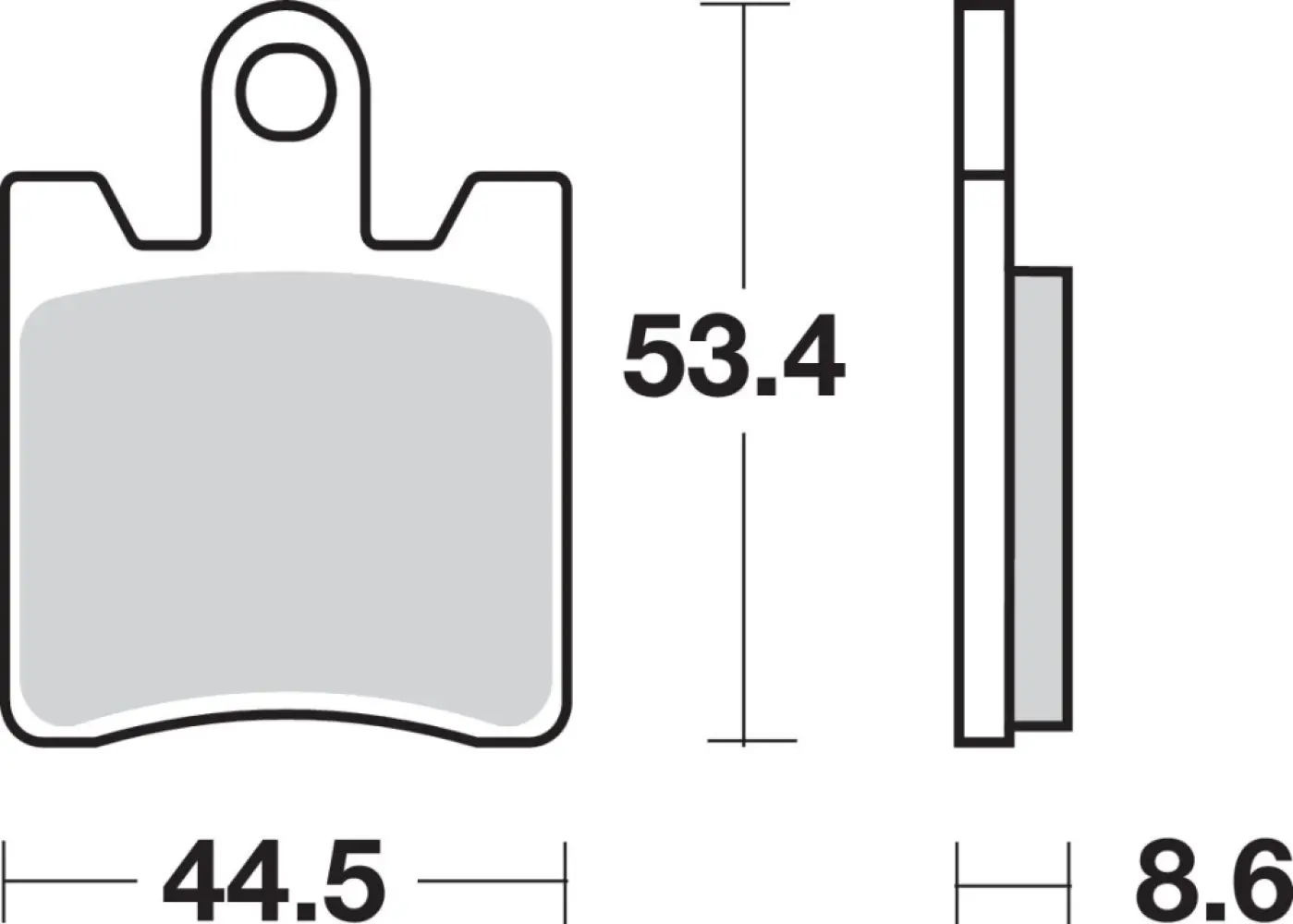 SBS - BRAKE PAD SINT FR - 17211821