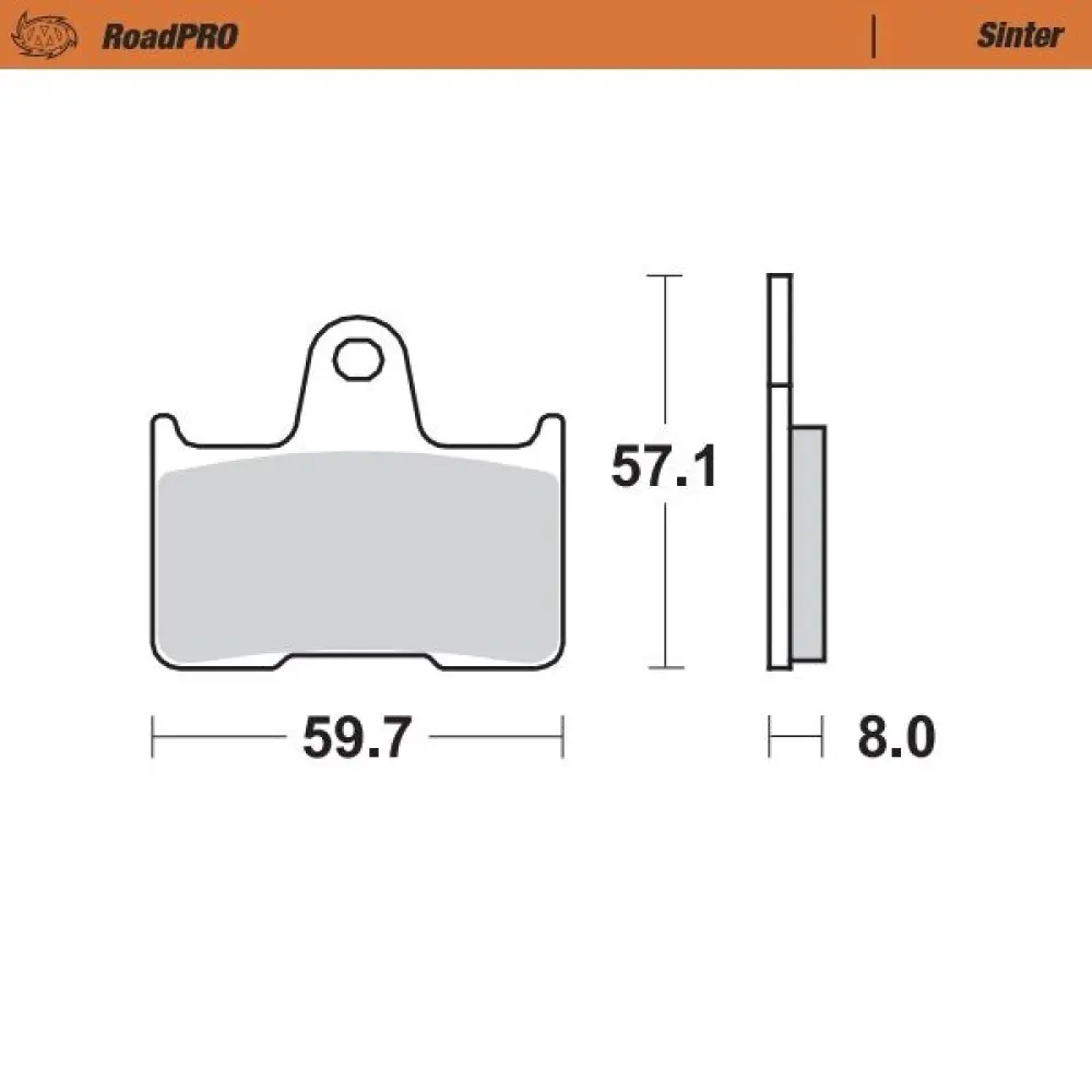 MOTO-MASTER - BRAKE PAD SINTER REAR - 17212713