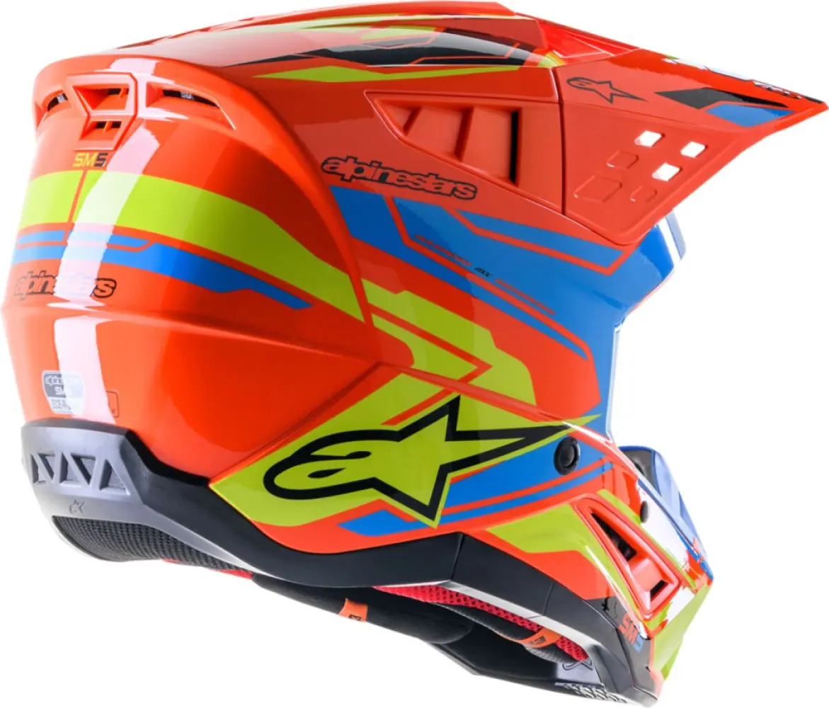 ALPINESTARS(MX) - HELMET SM5 ACT2 OR/C/Y XL - 01108410
