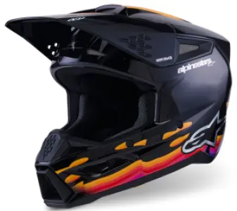 ALPINESTARS(MX) - HELMET SM3 FORCE BLACK-GLOSS 2 - 01109200