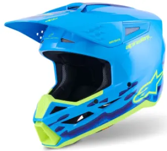 ALPINESTARS(MX) - HELMET SM3 FORCE CYAN XS - 01109207