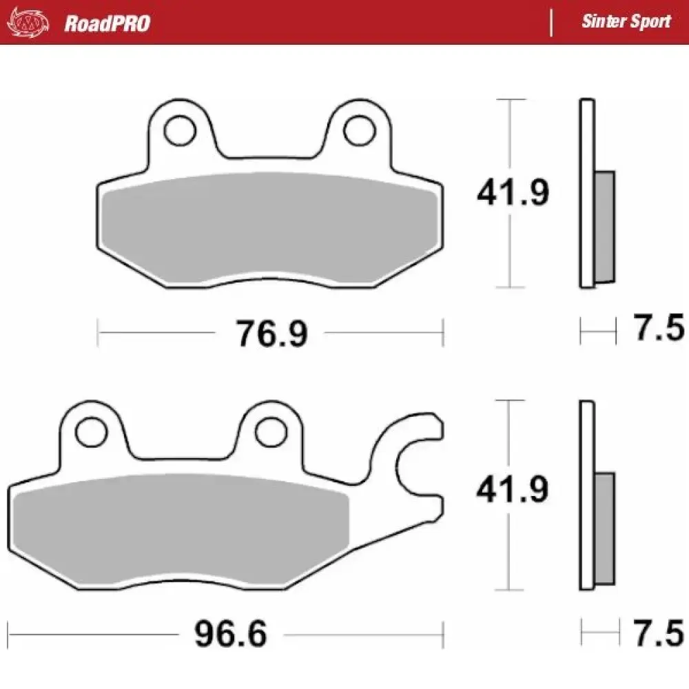 MOTO-MASTER - BRAKE PAD SINTER SPORT REAR - 17213698