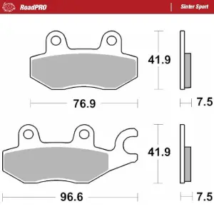 MOTO-MASTER - BRAKE PAD SINTER SPORT REAR - 17213698