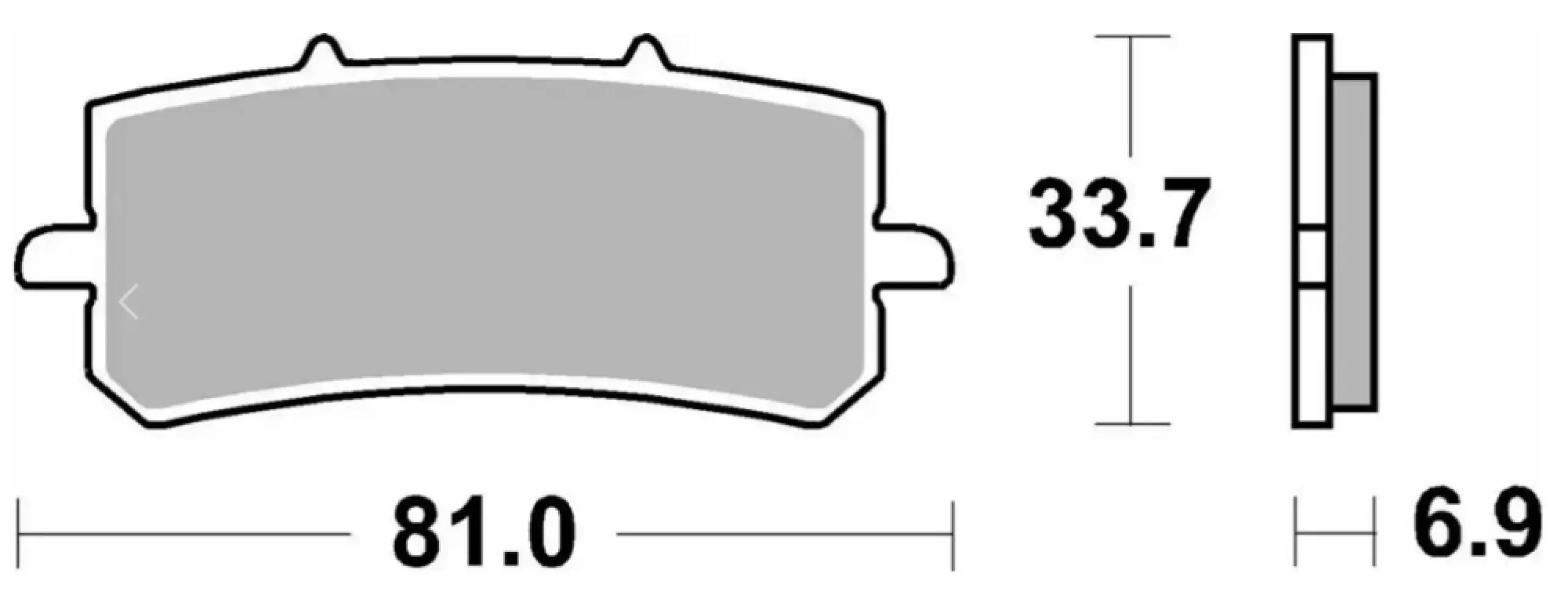 SBS - BRAKE PAD SINT ST/RA - 17213719