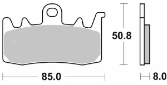 SBS - BRAKE PAD SINT FR - 17213723