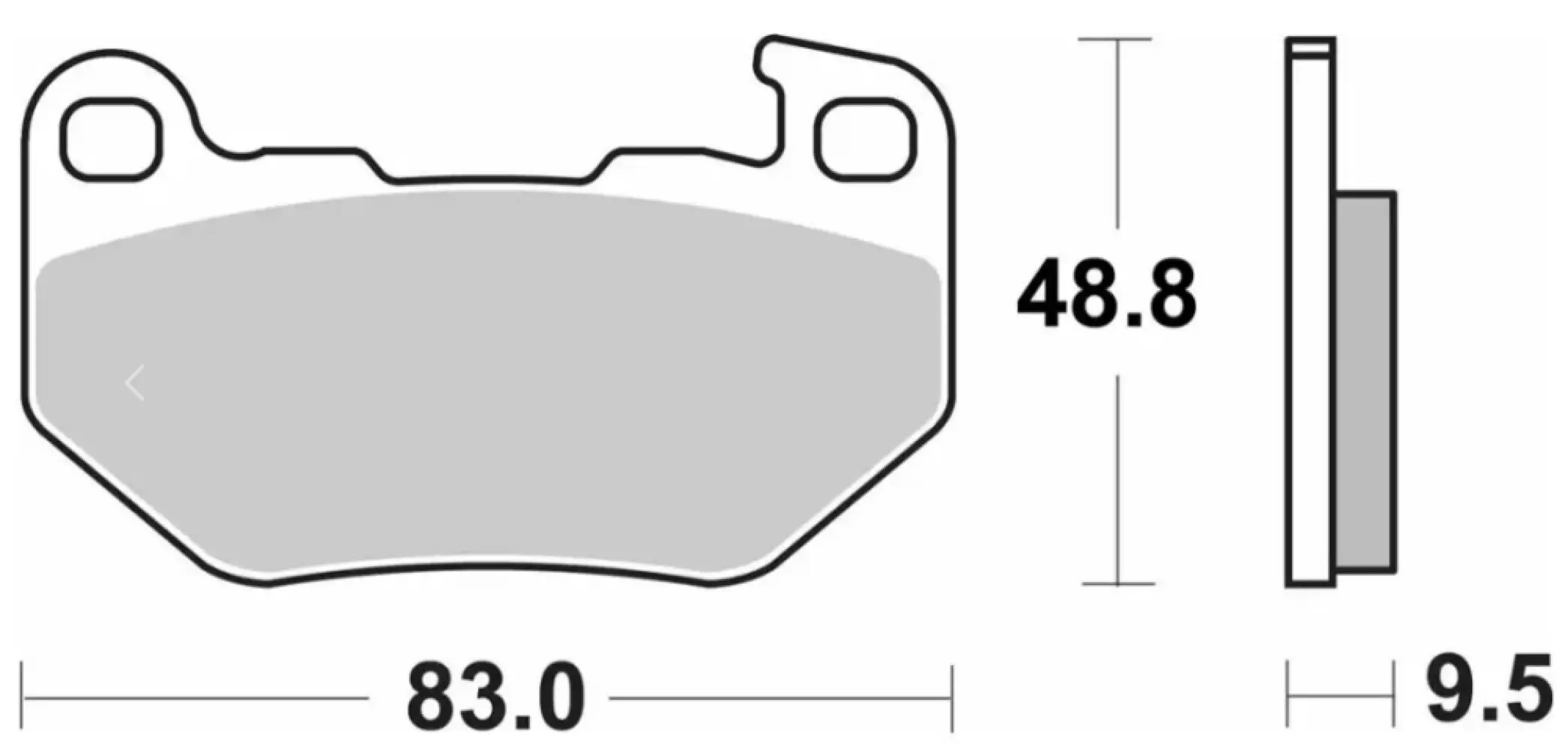SBS - BRAKE PAD SINT REAR - 17213724
