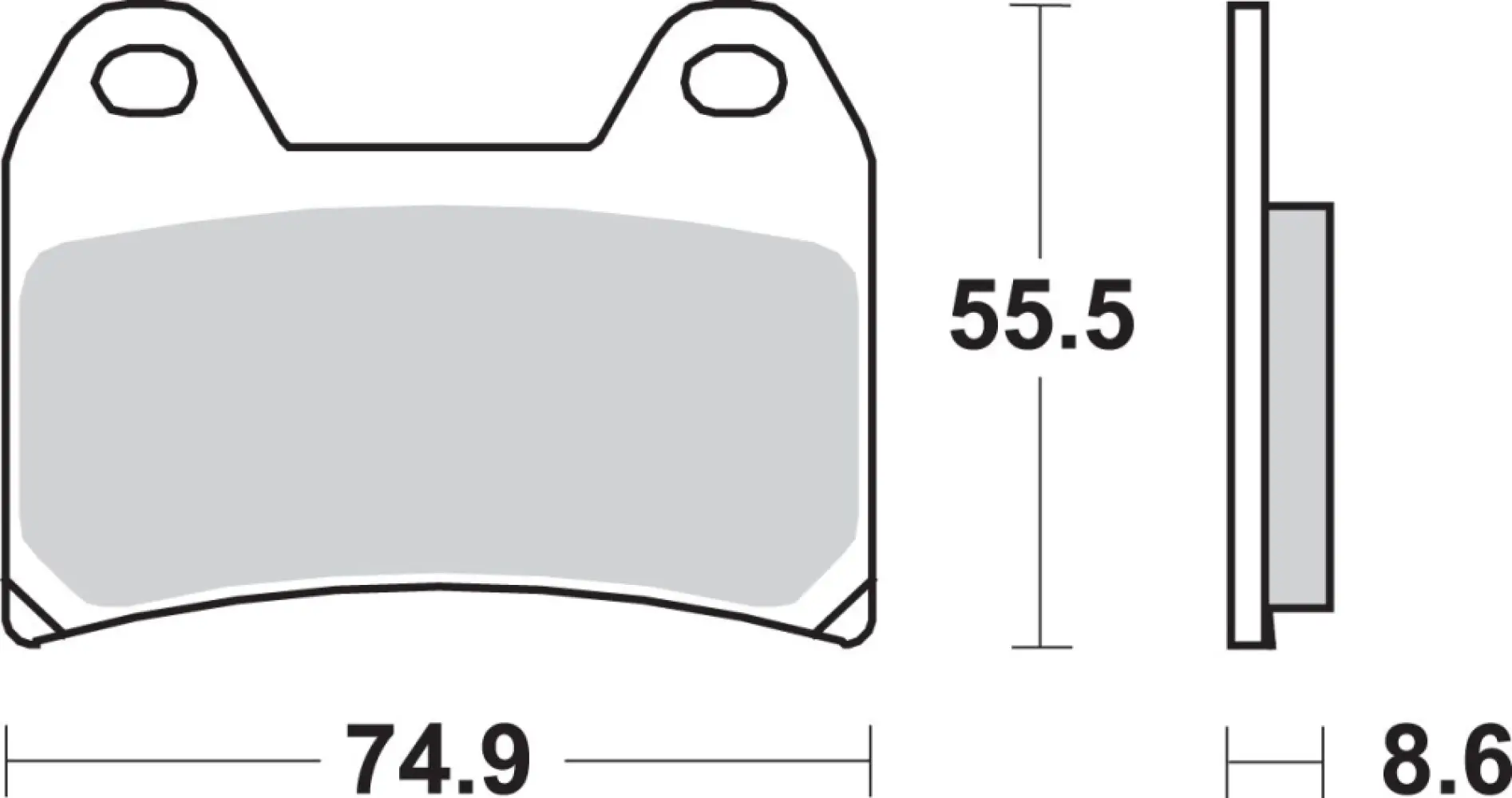 SBS - BRAKE PAD SINT FR - 17220673