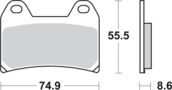 SBS - BRAKE PAD SINT FR - 17220673