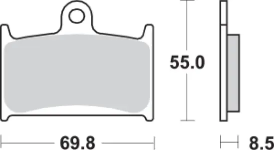 SBS - BRAKE PAD SINT FR - 17220694
