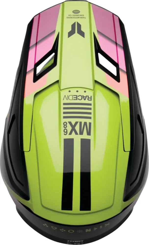 THOR - HELMET FLEET YTH DEFY BK/AC M - 01111760