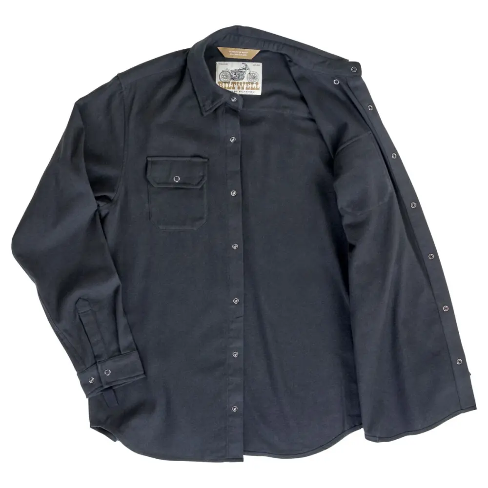 BILTWELL - SHIRT FLANNEL HI TEST BLACK SM - 30403450