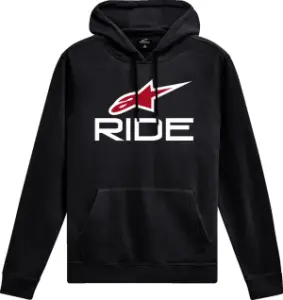 ALPINESTARS (CASUALS) - HOODIE RIDE 4.0 P/O BK/RD/WT X - 30506694