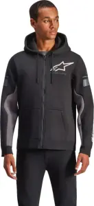 ALPINESTARS (CASUALS) - HOODIE ZIP ESEMEX BLACK/CHARCO - 30507155