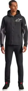 ALPINESTARS (CASUALS) - HOODIE ZIP ESEMEX BLACK/CHARCO - 30507155