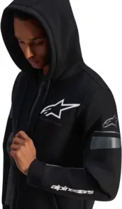 ALPINESTARS (CASUALS) - HOODIE ZIP ESEMEX BLACK/CHARCO - 30507157