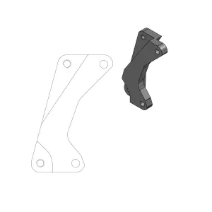 MOTO-MASTER - BRAKE CALIPER ADAPTOR SM - 17420339