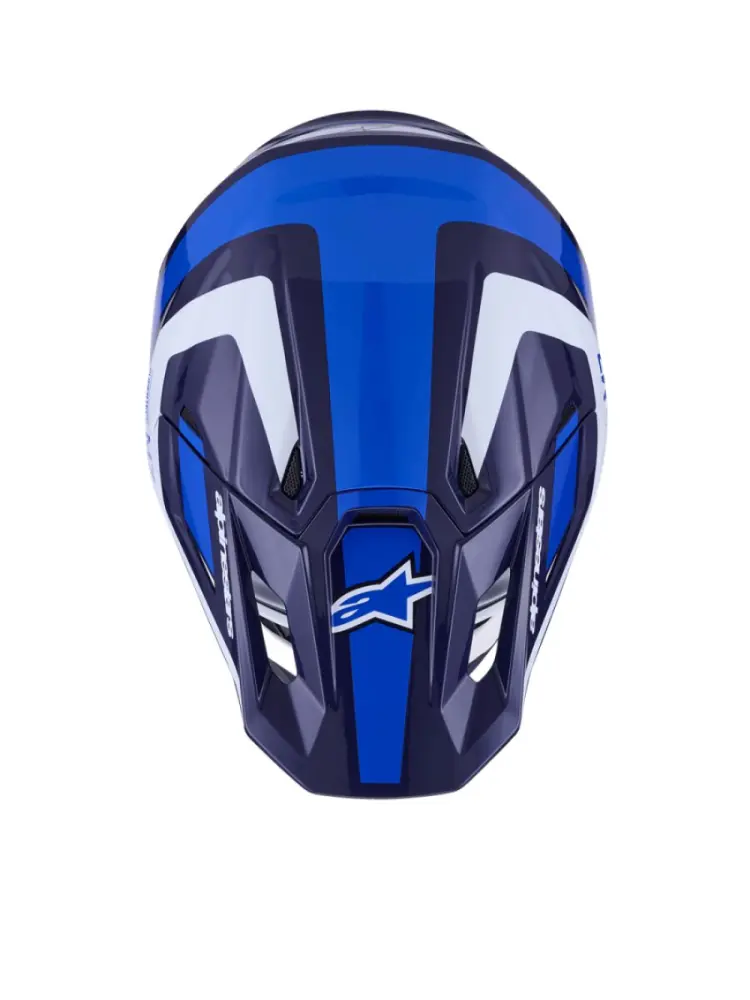 ALPINESTARS(MX) - HELMET SM7 RISE BLUE/WHITE 2X - 01109074