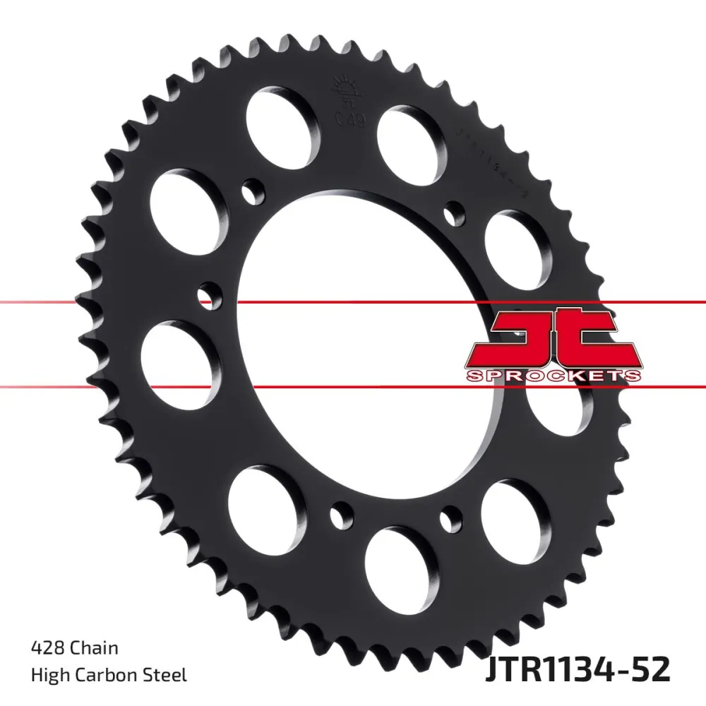 JT SPROCKETS - SPROCKET REAR 52T 428 - 12101132
