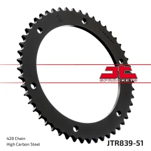JT SPROCKETS - SPROCKET REAR 51T 428 - 12101367