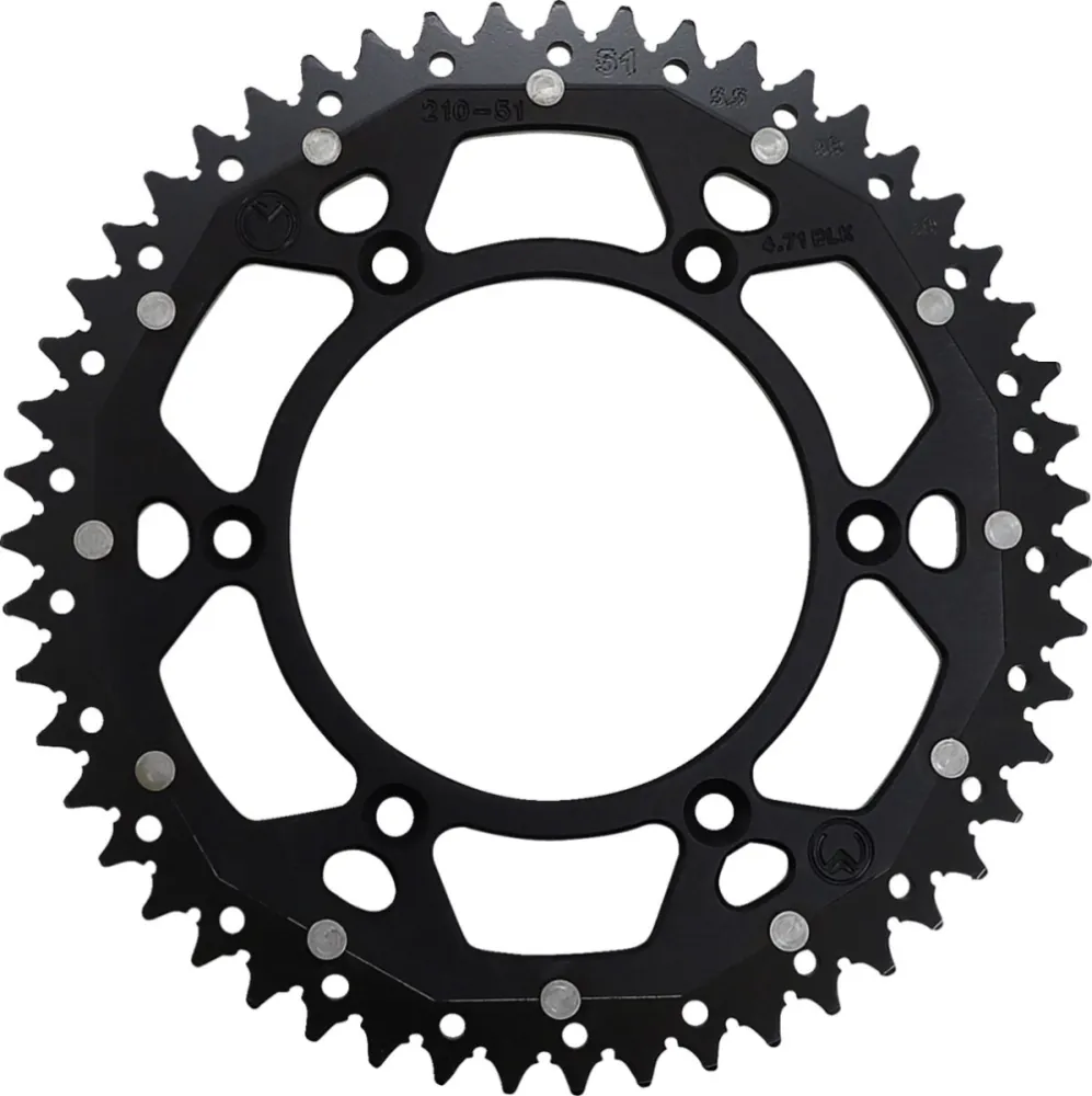 MOOSE OFFROAD HARD-PARTS - SPROCKET DUAL MSE 51 BK - 12101469