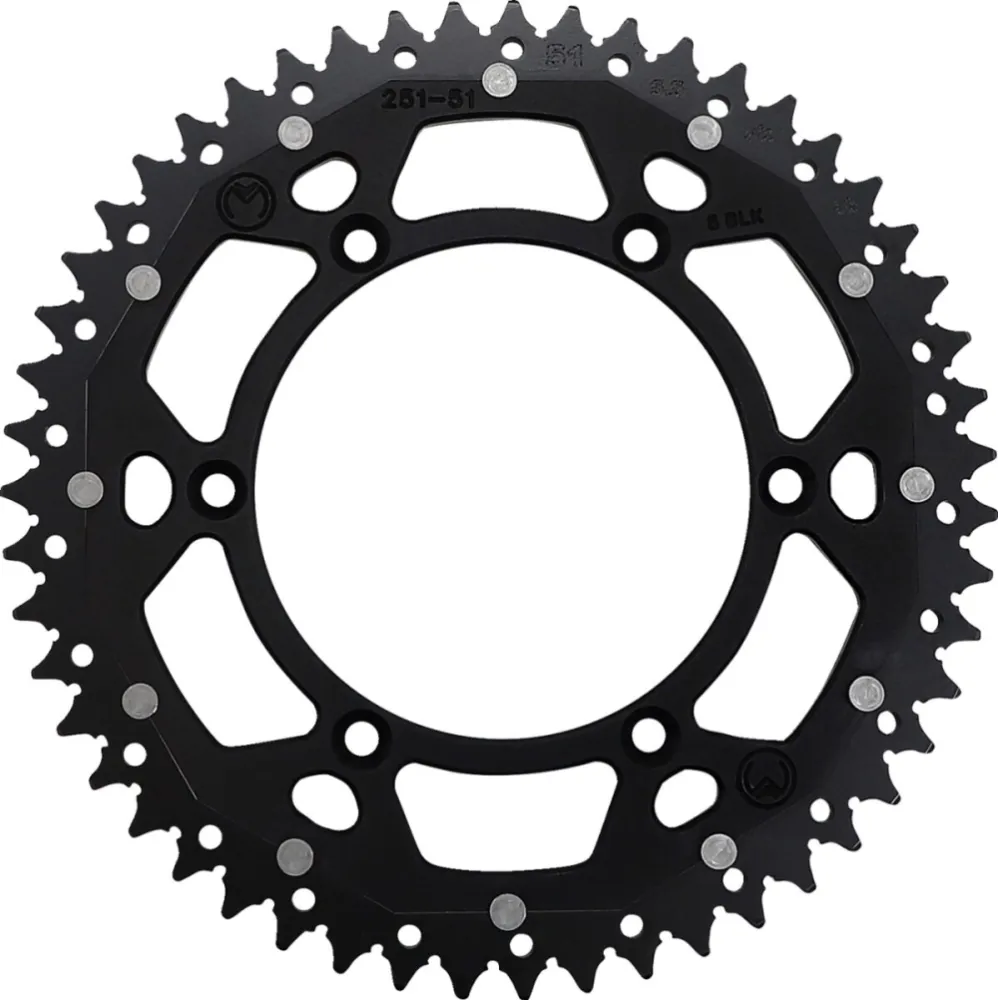 MOOSE OFFROAD HARD-PARTS - SPROCKET DUAL MSE 51 BK - 12101484